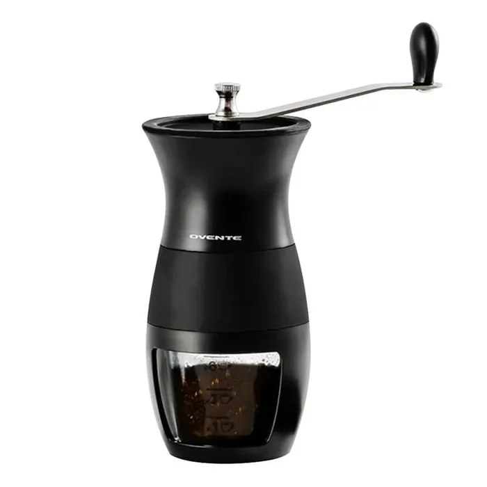 0.5 oz. Black Stainless Steel Burr Coffee Grinder