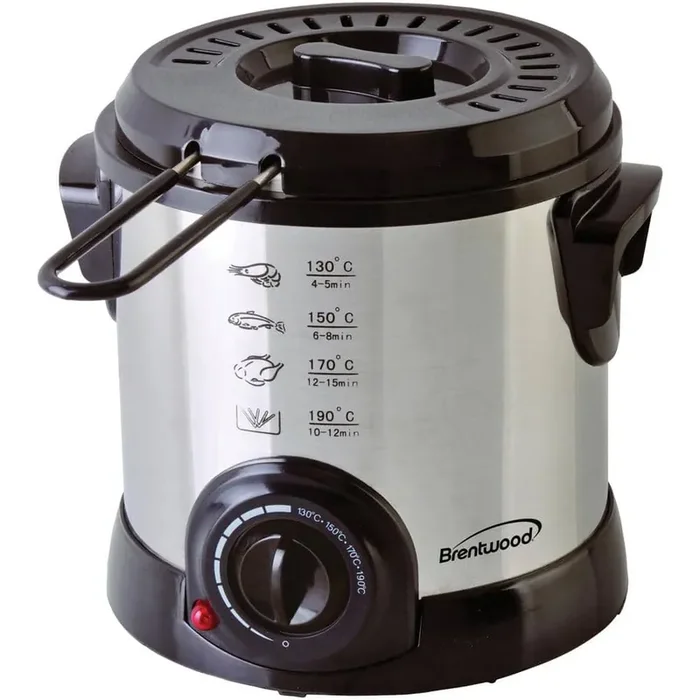 1.1 Qt. Stainless Steel Electric Deep Fryer