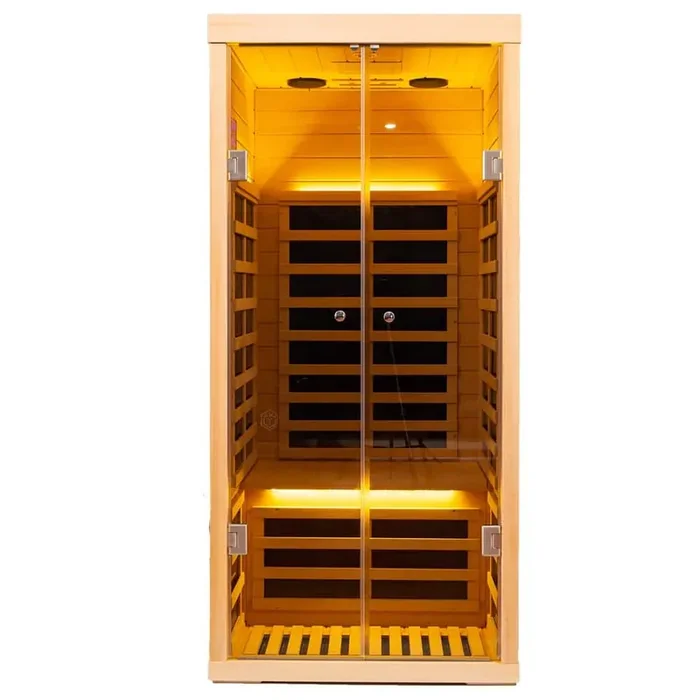 1-Person Sauna with LCD Display, Touch Control and Bluetooth