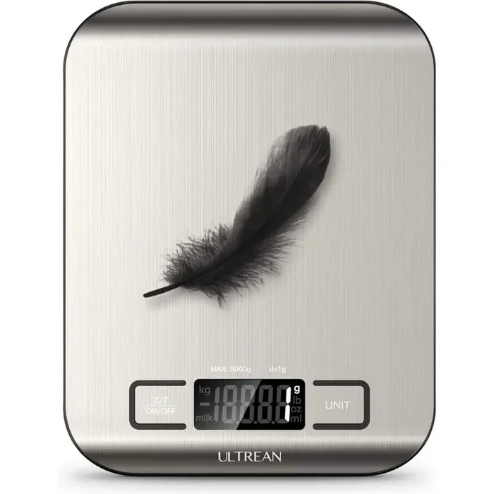 11 lb Capacity Digital Food Scale with Tare Function (Batteries Included)