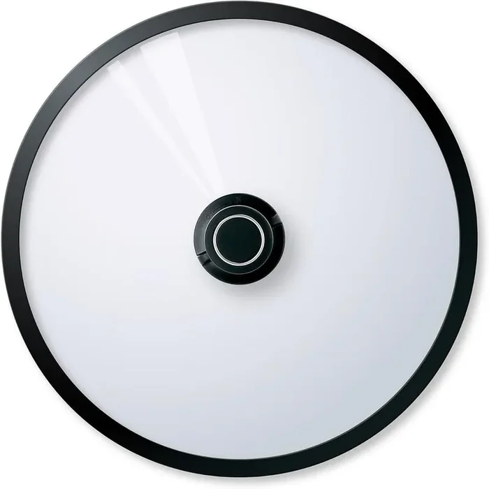 12.5 in. Diameter Tempered Glass Nonstick Cookware Wok Lid-Pot Lid with Adjustable Vented Knob for Steam Control