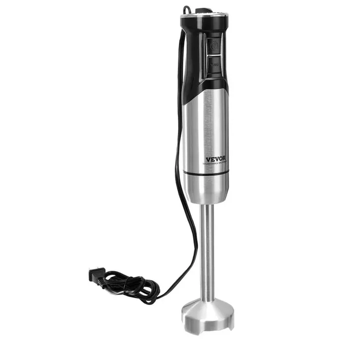 12-Speed Black Immersion Blender Heavy-Duty Immersion Blender, 800-Watt Instantaneous Power Hand Mixer