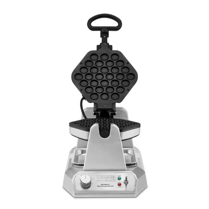 1200 W Single Waffle Silver American Waffle Maker – Bubble Waffle Maker