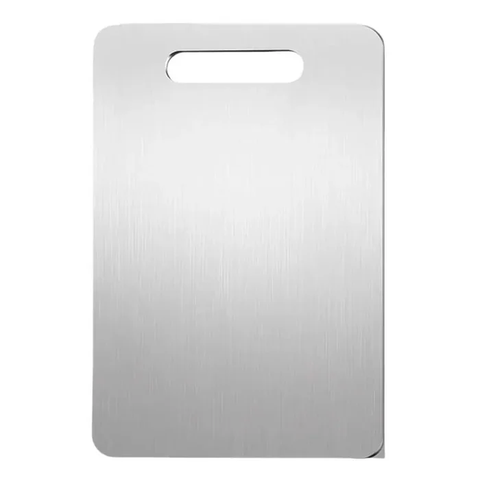 13 in. x 9 in. Rectangular Pure Titanium Cutting Board, Non – Slip, Dishwasher Safe, Scratch Resistant