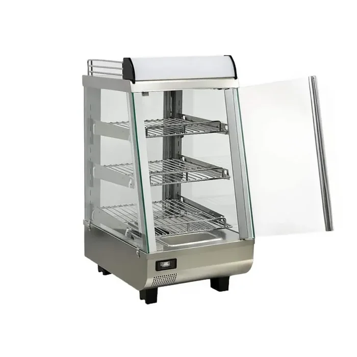 14 in. Commercial Electric Countertop Food Display Warmer Buffet Server ERT3LS with 3-Warming Trays in Stainless Steel
