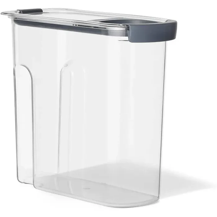 18-Cup Cereal Storage Containers with Airtight Lids, Dishwasher Safe, Stain and Odor Resistant in Clear (2-Pack)