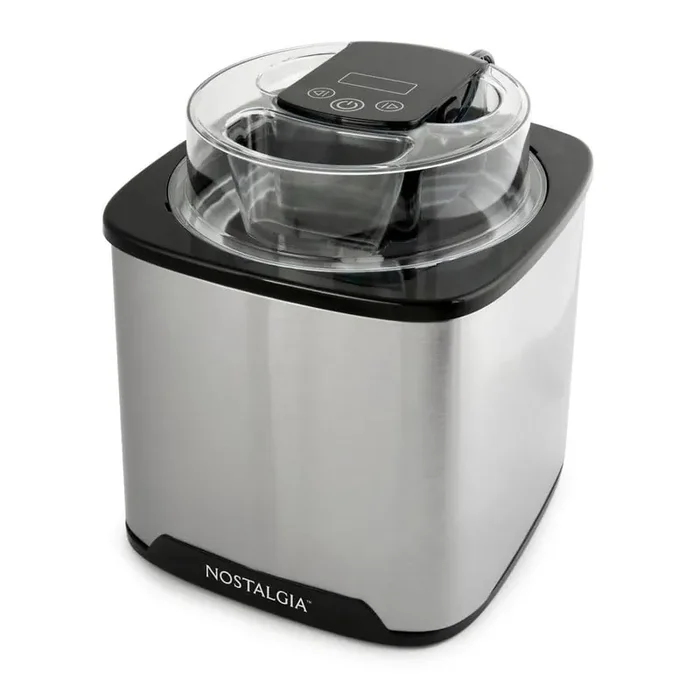 2 Qt. Digital Ice Cream Maker in Stainless Steel