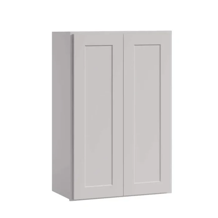24 in. W x 12 in D x 30 in. H in. Shaker Dove Plywood Ready to Assemble Kitchen Wall Cabinet with Doors and Shelves