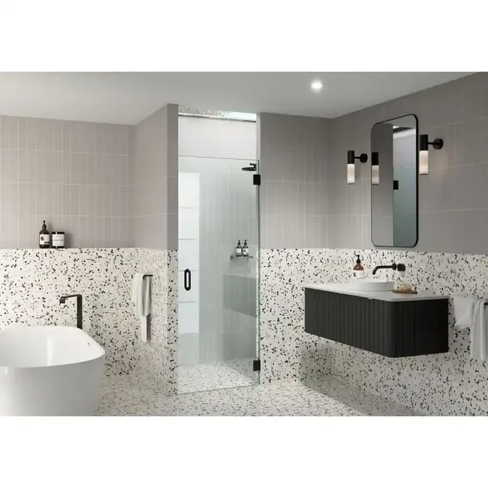 25.25 in. W x 78 in. H Pivot/Hinged Frameless Shower Door in Oil Rubbed Bronze – Door Only – Width Adj 25.625 – 26.025