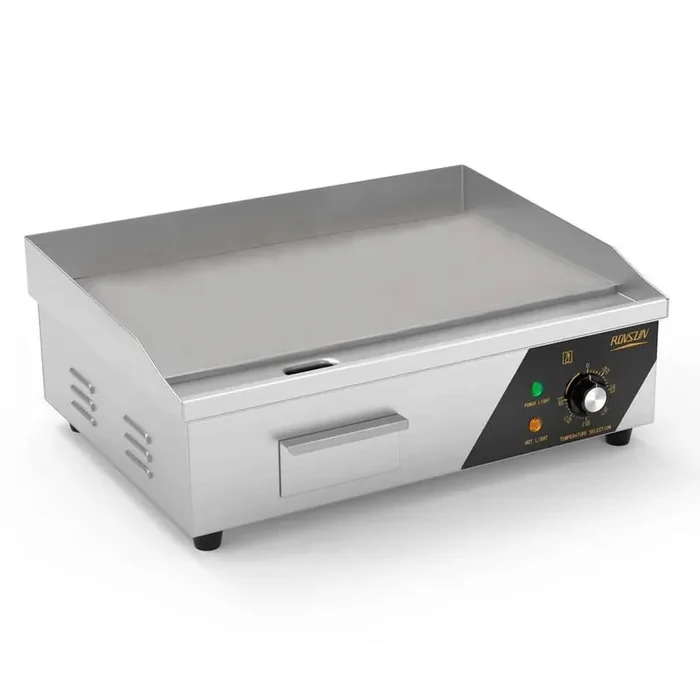251 sq. in. Stainless Steel Electric Griddle with Non-Stick Surface