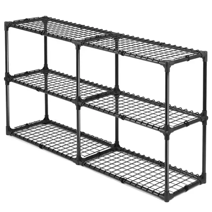 3-SHELF WIRE RACK IN BLACK (2PACK)
