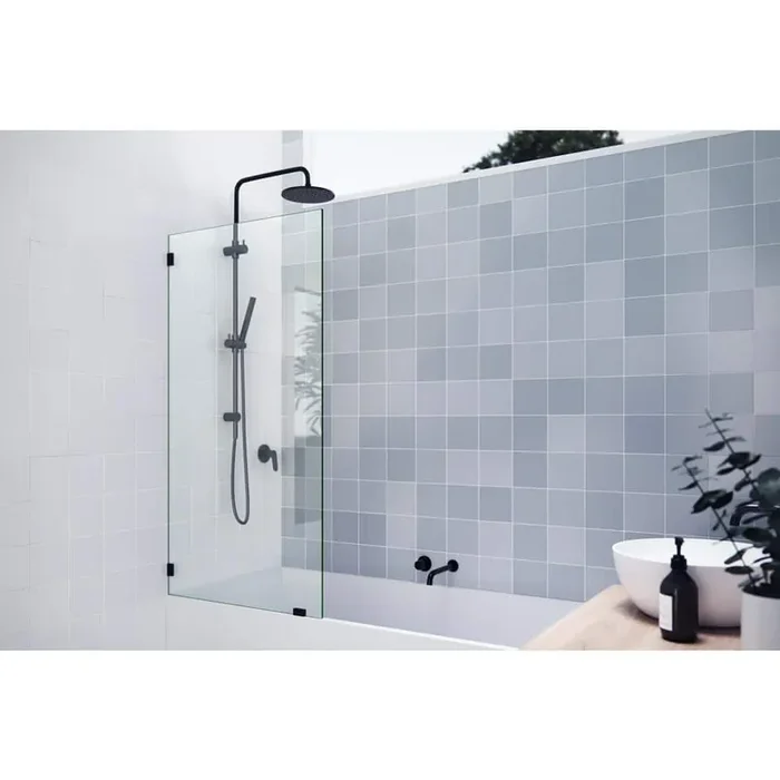 30.5 in. W x 58.25 in. H Fixed Frameless Shower Door Panel