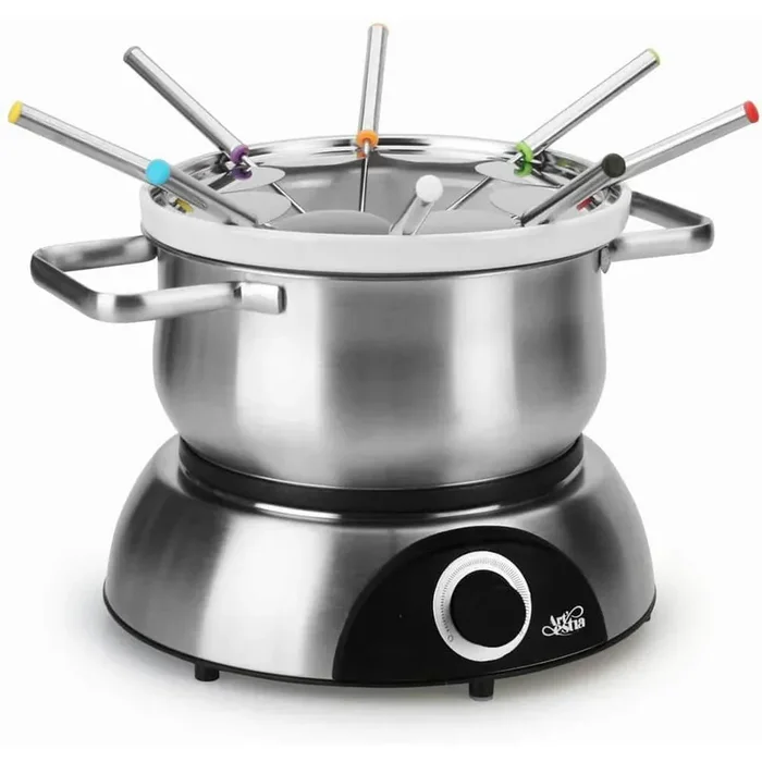 350 W Black Stainless Steel Electric S‘mores and Fondue Maker