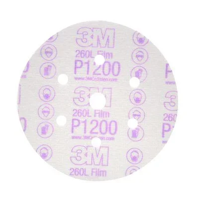 3M – 01068 Hookit Finishing Film Abrasive Disc 260L 01068 6 Inch Dust Free P1200 (7000028242)