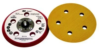 3M – 05855 Hookit D/F Low Profile Backup Pad 05855 5 Inch X 3/8 Inch 5/16- 24 External (7100042434)