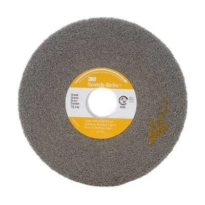 3M – 08973 Scotch-Brite Light Deburring Wheel LD-WL 6S Fine 12 Inch X 4 Inch X 5 Inch (7010292391)
