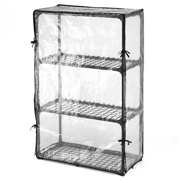 4-Shelf Wire Rack in Black (1-Pack)