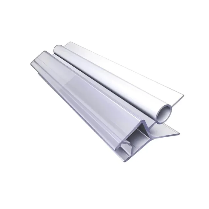 42 in. L Clear Bottom Vinyl Sweep with a Deflector for 5/16 in. (8 mm) Glass Shower Door