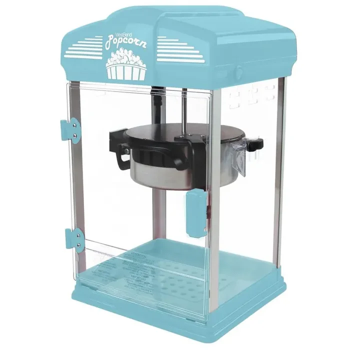 480 W 2 oz. Blue Theater Stirring Oil Popcorn Machine