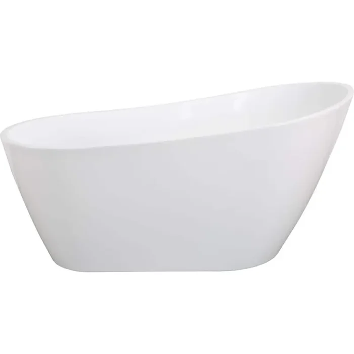 59 in. x 30.75 in. Soaking Bathtub in Matte White with Drain, cUPC Certified