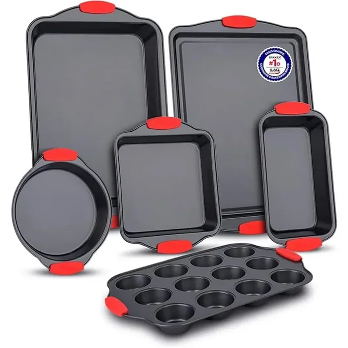 6-Piece Carbon Steel Kitchen Oven Bakeware Set