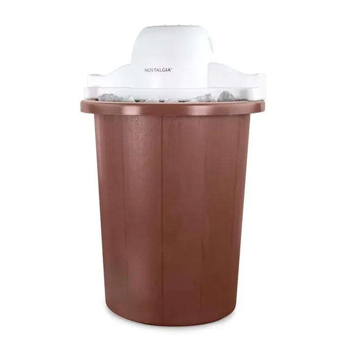 6 Qt. Brown Parlor Electric Ice Cream Maker