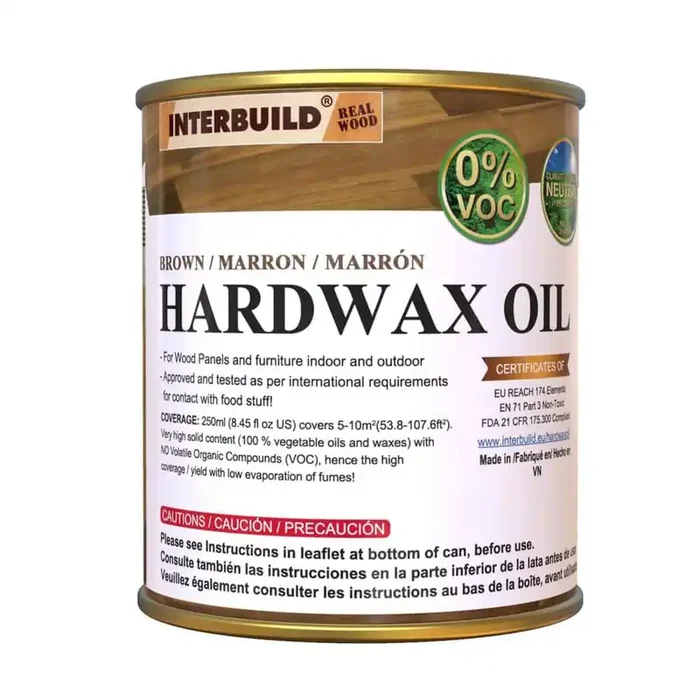 8.5 fl. oz. Brown Hardwax Wood Oil Stain