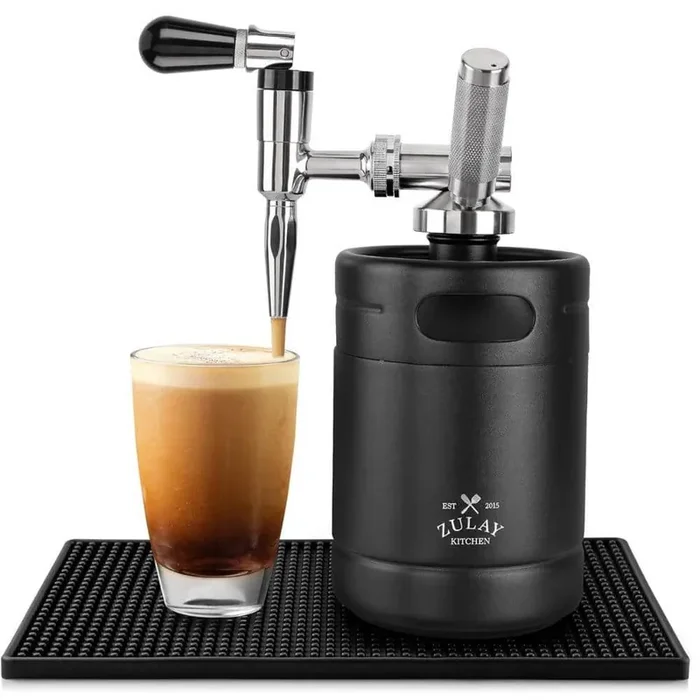 8 Cup Nitro Cold Brew Coffee Maker with Creamer Faucet-Black