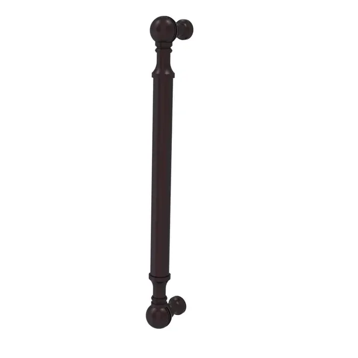 8 in. Center-to-Center Beaded Door Pull in Antique Bronze