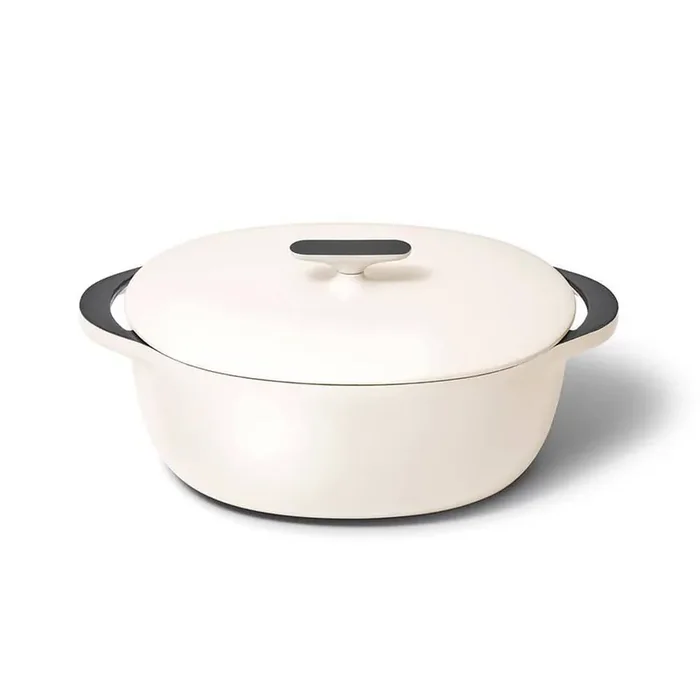 8qt Oval Dutch with Lid Cream
