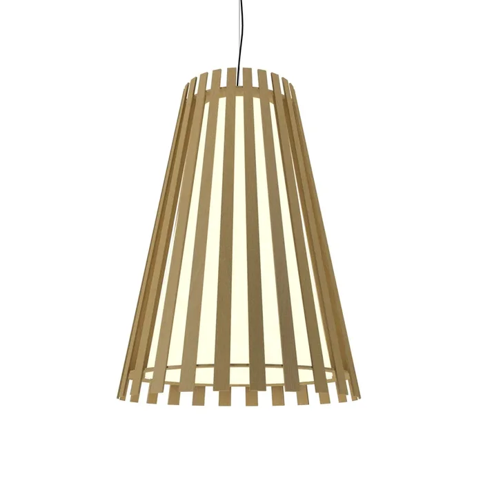 Accord Lighting – 1021.49 – One Light Pendant – Slatted – Organic Gold – 102149