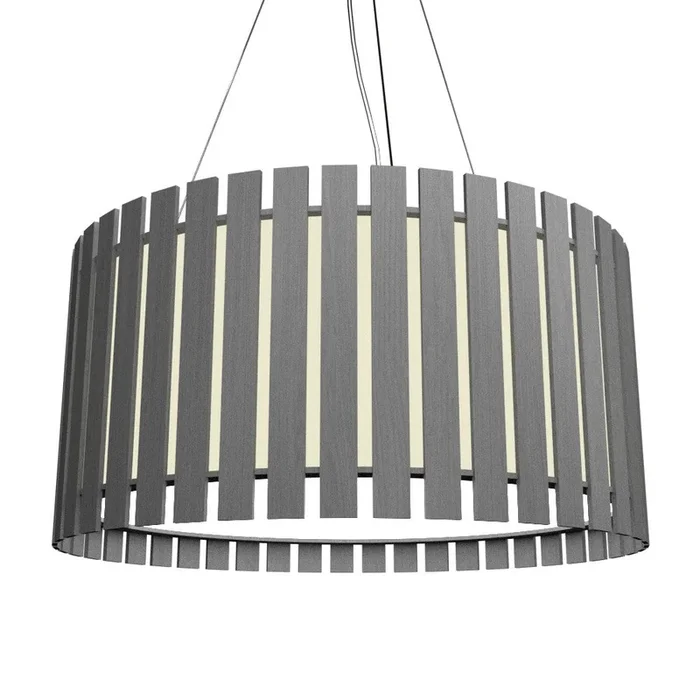 Accord Lighting – 1094LED.50 – LED Pendant – Slatted – Organic Grey – 1094LED50