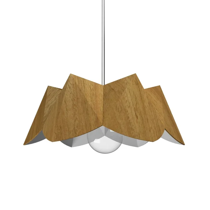 Accord Lighting – 1283.09 – One Light Pendant – Physalis – Louro Freijo