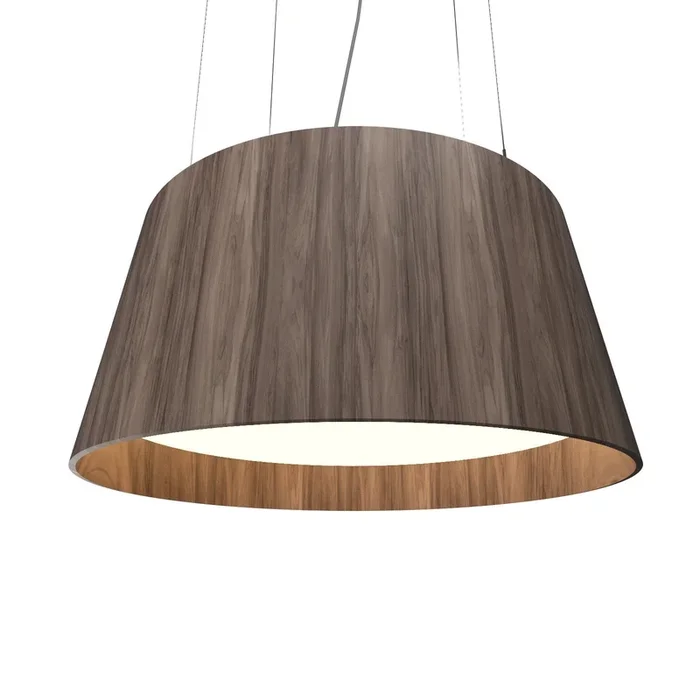 Accord Lighting – 258LED.18 – LED Pendant – Conical – American Walnut