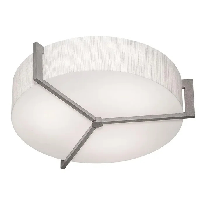 AFX Lighting – APF1932LAJUDWG-JT-MS – LED Flush Mount – Apex – Jute/Weathered Grey