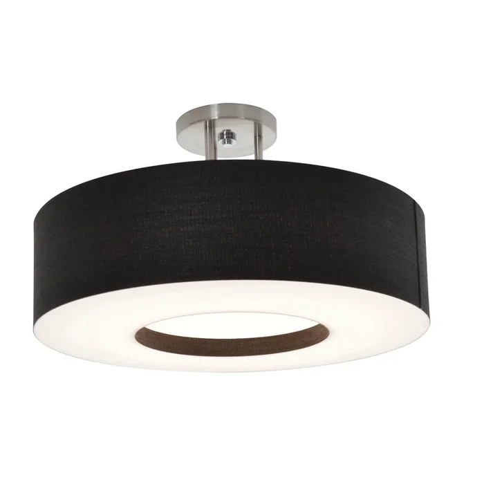 AFX Lighting – MCF1932LAJUD-BKSF – LED Semi-Flush Mount – Montclair – Satin Nickel