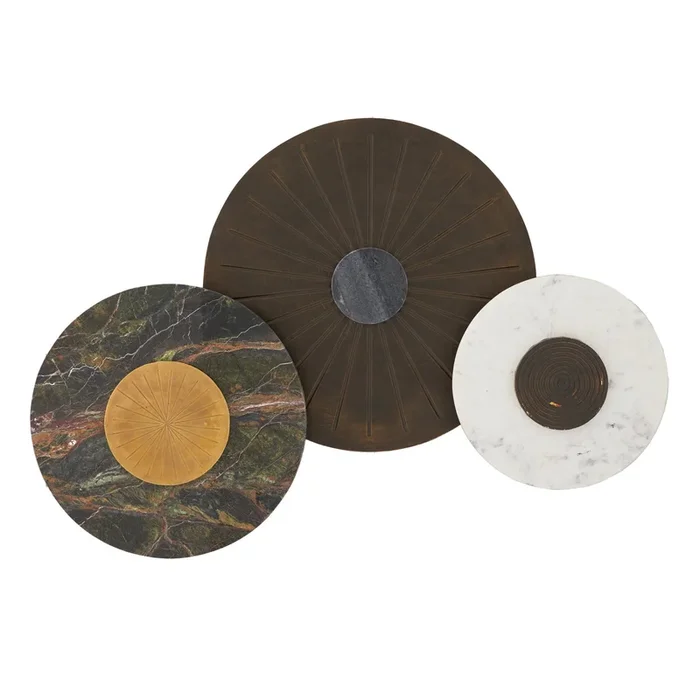 Arteriors – 6979 – Wall Plaques, Set of 3 – Rhodes – Jungle