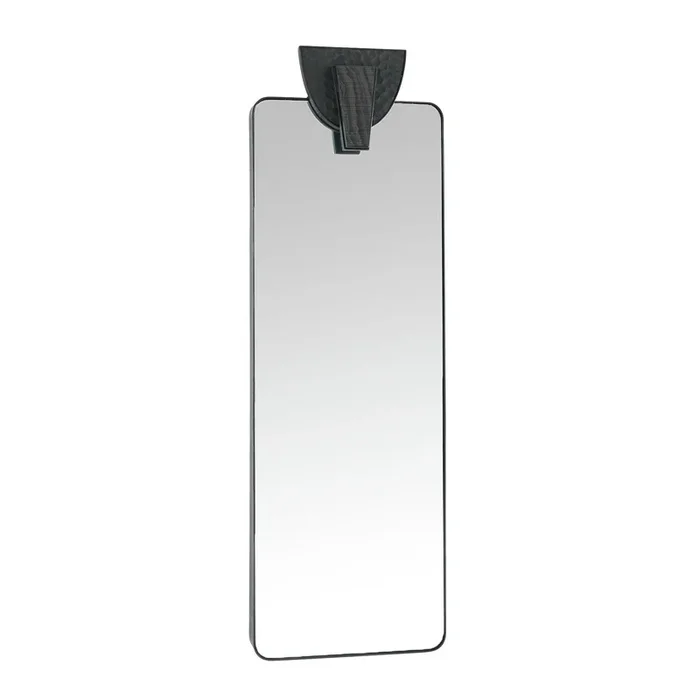 Arteriors – WMI37 – Floor Mirror – Copperhead – Blackened Iron/Plain/Ebony/Black – WMI37