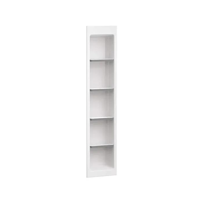 Aspirations 15 in. W x 65 in. H x 4.12 in. D in. Shower Niche Customizable Shower Shelf Unit in White