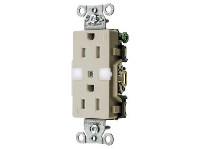 Bryant Tamper-Resistant Decorator Face Nightlight 5-15R Light Almond (DRS15NLLA)
