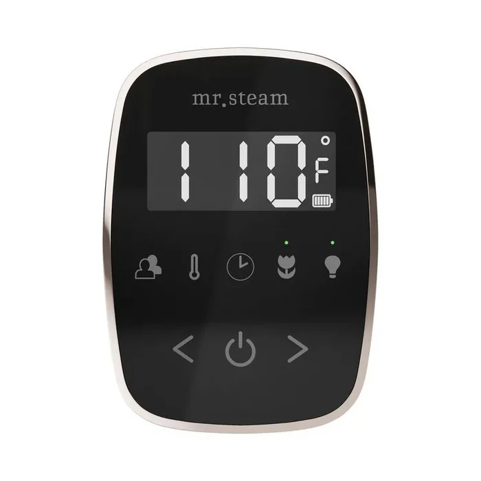 ButlerFlex Max Steam Shower Control Package with TempoFlex Control and Linear Steamhead in Black Polished Nickel