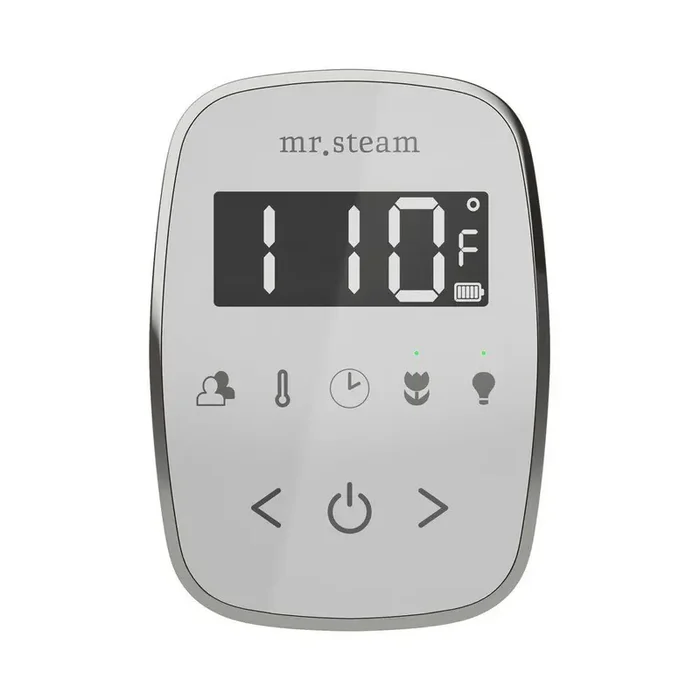 ButlerFlex Max Steam Shower Control Package with TempoFlex Control and Linear Steamhead in White