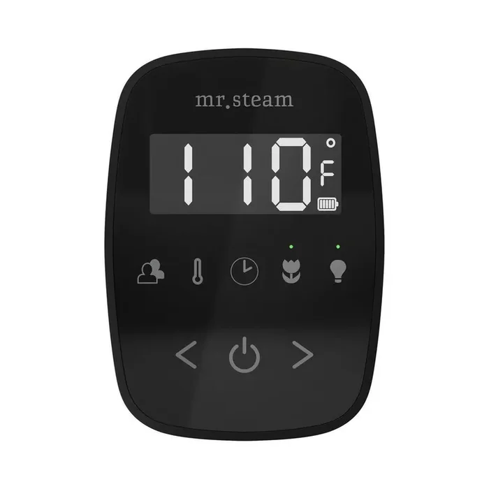 ButlerFlex Max Steam Shower Control Package with TempoFlex Control and Steamhead in Black Matte Black