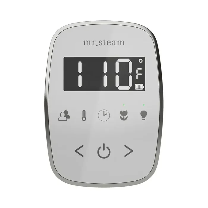 ButlerFlex Steam Shower Control Package with TempoFlex Control and Linear Steamhead in White