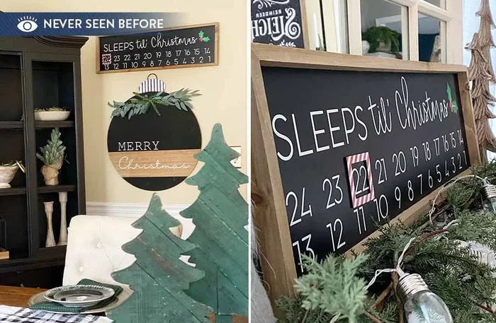 Christmas Magnetic Countdown Sign – Decor Steals