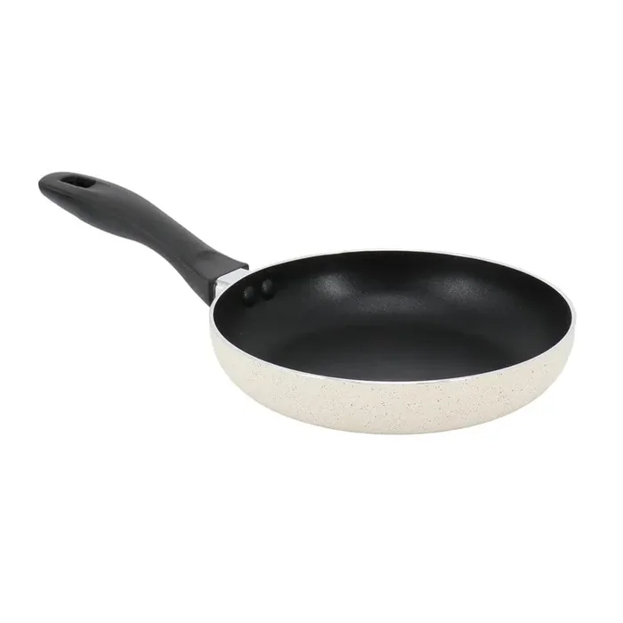 Clairborne 8 Inch Round Nonstick Aluminum Frying Pan in Linen