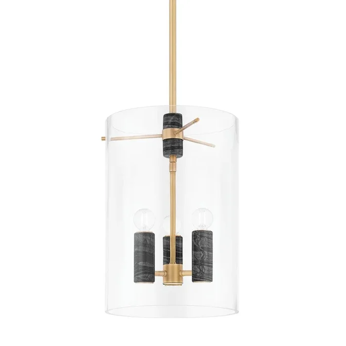 Corbett Lighting – 359-13-VB – Three Light Lantern – Adonis – Vintage Brass