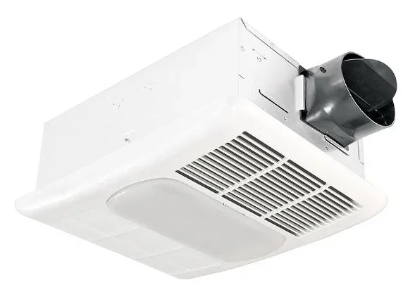Delta Breez 80 CFM Single Speed Fan/CFL Light With 1300W Heater 10.5W 1.3 Sones (RAD80L)