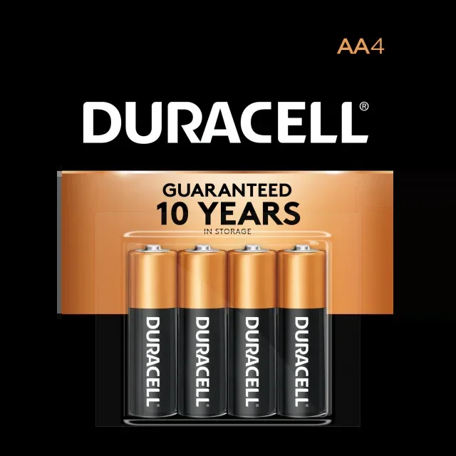 Duracell 4133303561 Duracell Alkaline AA 1.5V 4-Pack Blister (MN1500B4)