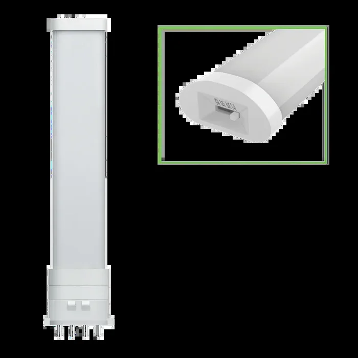 EIKO L5.5WPLS/BP/8FCCT/U/2GX7/H 5.5W 550Lm LED PLS Type B Plastic 80 CRI CCT Selectable 2700K/3000K/3500K/4000K 120-277V Horizontal 2GX7 Base (15473)